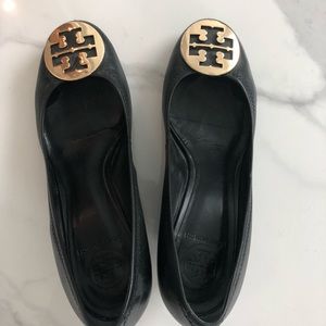 Tory Burch wedges black - still good condition